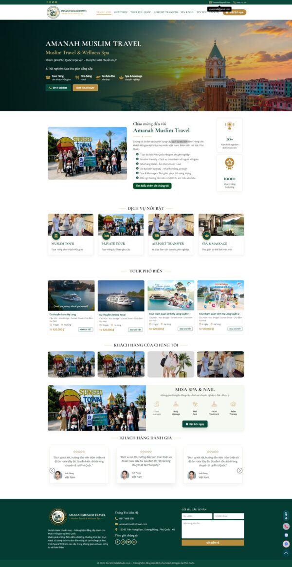 Theme WordPress Dịch Vụ Du Lịch Chuyên Nghiệp